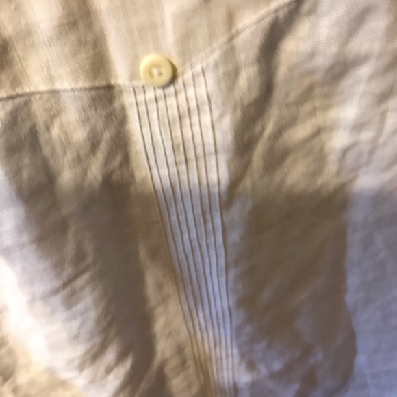 Authentic Oscar de la Renta linen oversized dress shirt or blazer size L - Picture 7 of 13